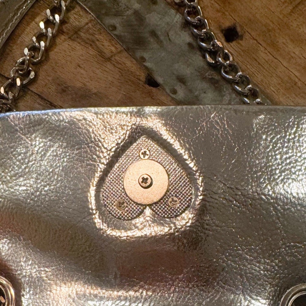 Silver Heart-Embellished Women's Bag - Picture 6 of 12